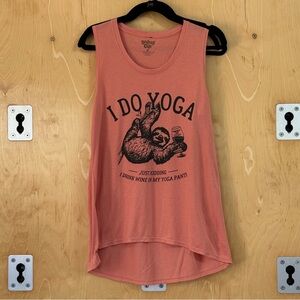 RAINFOREST Coral Graphic Sloth Tank Top